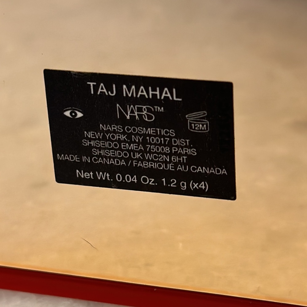 NIB NARS Taj Mahal Quad Eyeshadow Palette NEW - Picture 4 of 9
